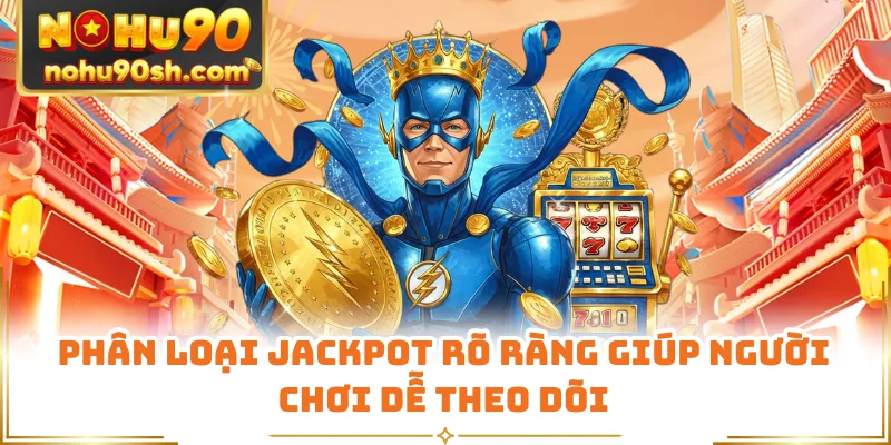 Phân loại jackpot rõ ràng giúp người chơi dễ theo dõi
